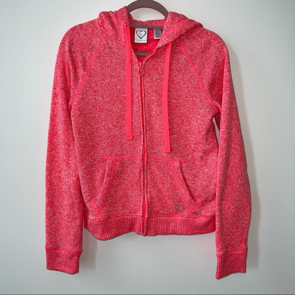 Hot pink zip hoodie